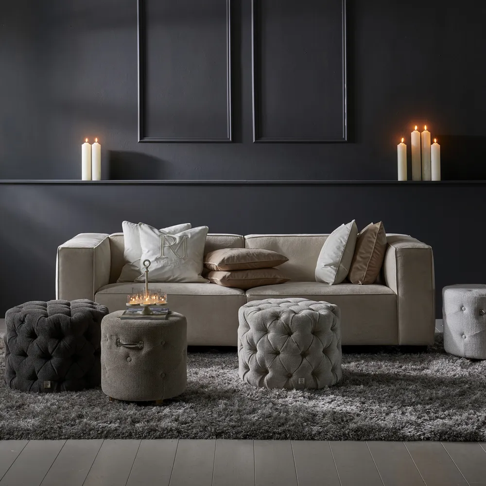 Fotpall Bowery Antique White