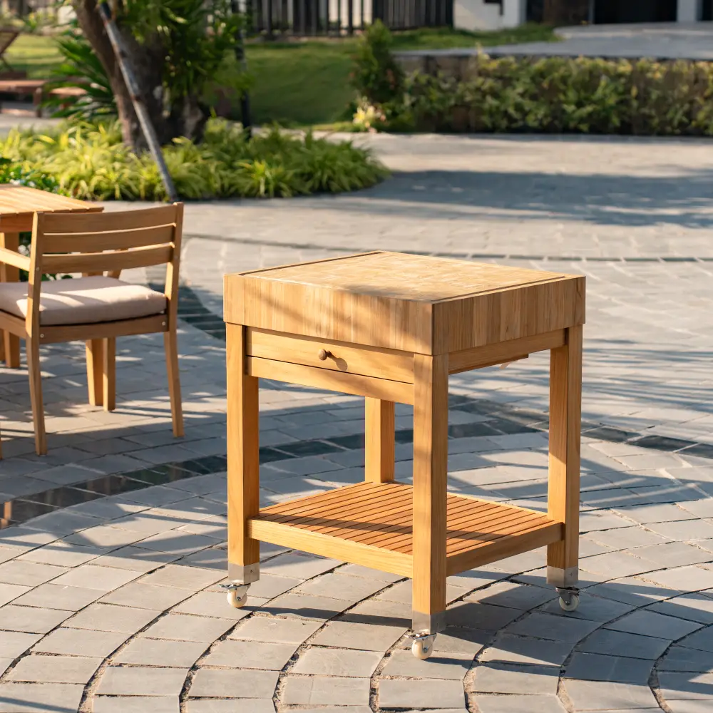 Ageröd huggblock inkl regnskydd