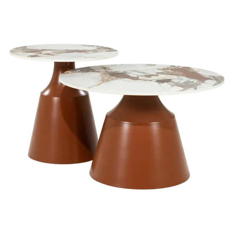 By-Boo, Roka ( set of 2) soffbord 70x70x43 cm / 50x50x50 cm brun