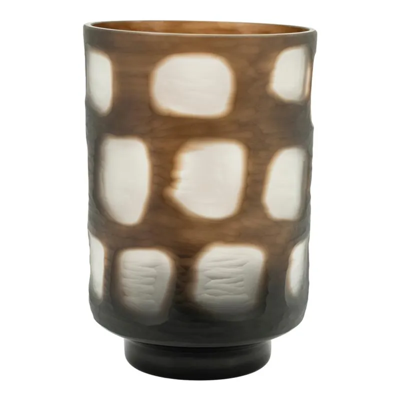 Koba large 17,5x17,5x26 cm Glas Brun