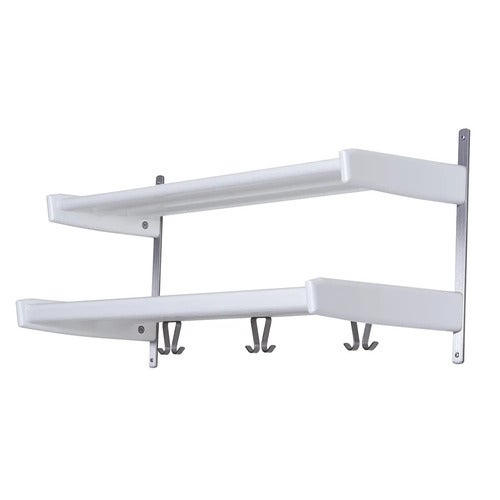 Meja Hatthylla 90 cm 2 hyllplan Vitlackad Björk