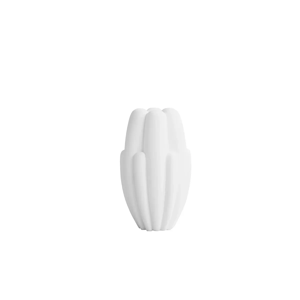 Handgjord vas Bloom Slim Mini Bone White H34 cm