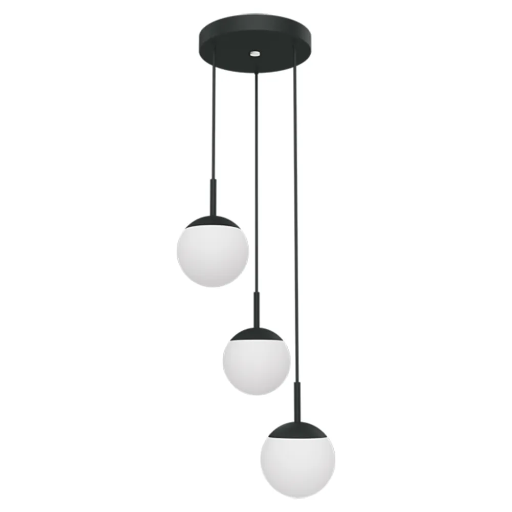 Fermob, Mooon! Trippel taklampa Anthracite