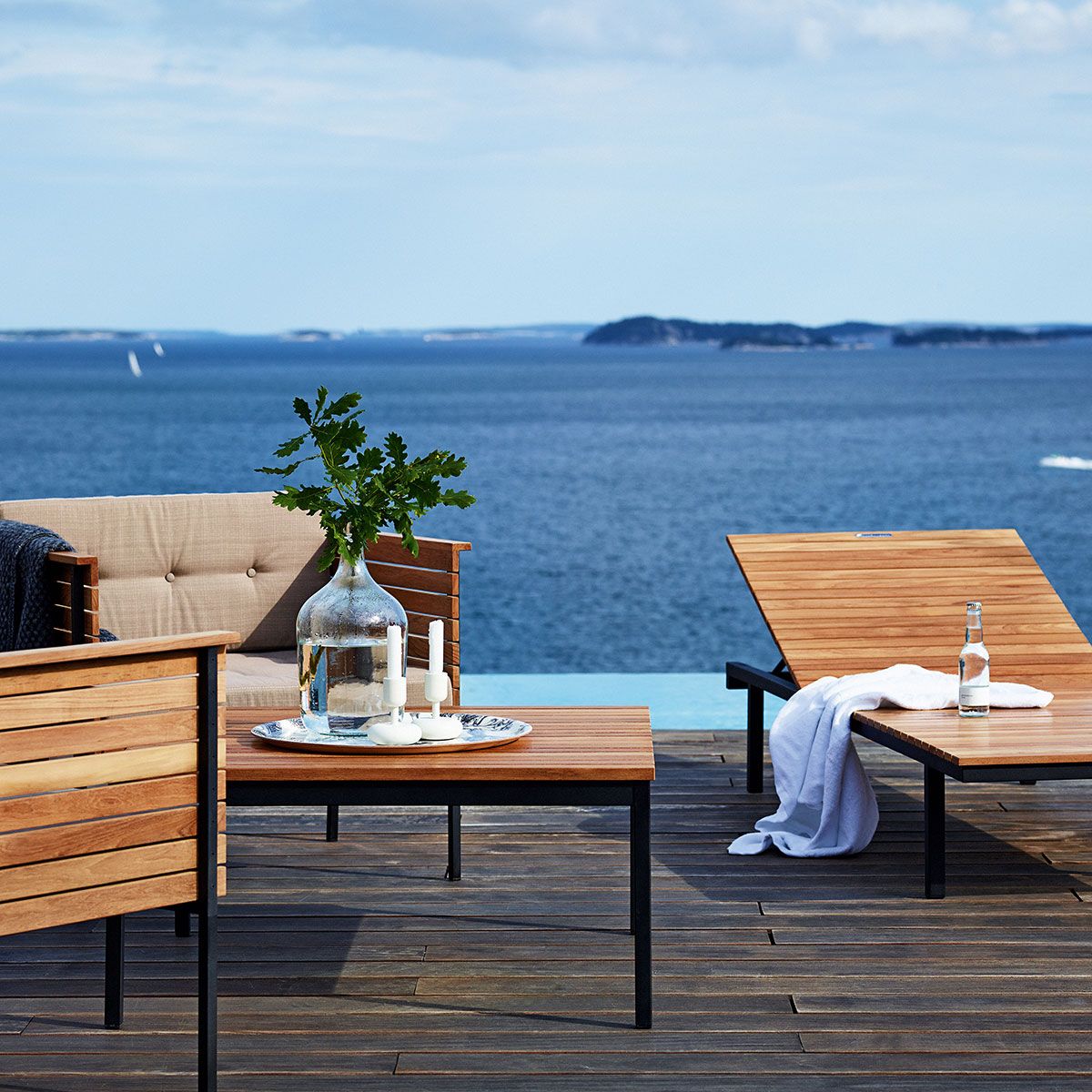 Häringe Fåtölj Teak/Svart 