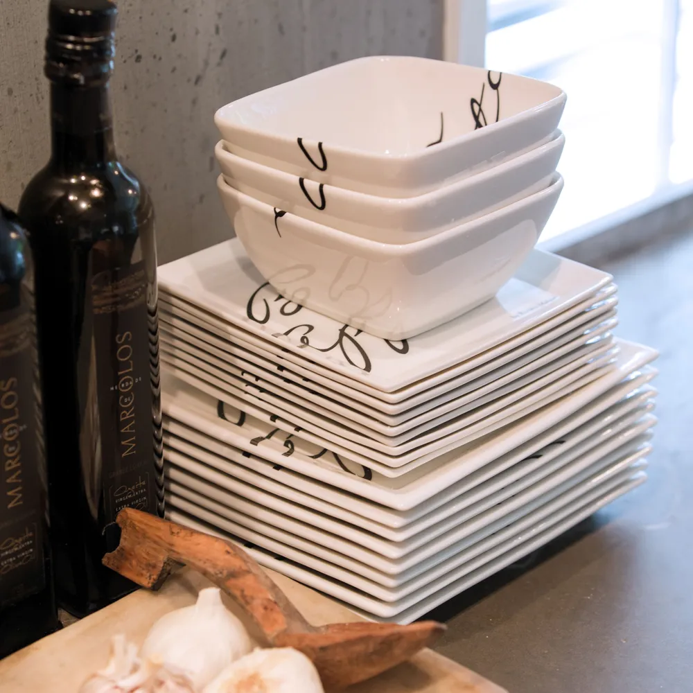 Buon Appetito tallrik fyrkantig 18 x 18 cm