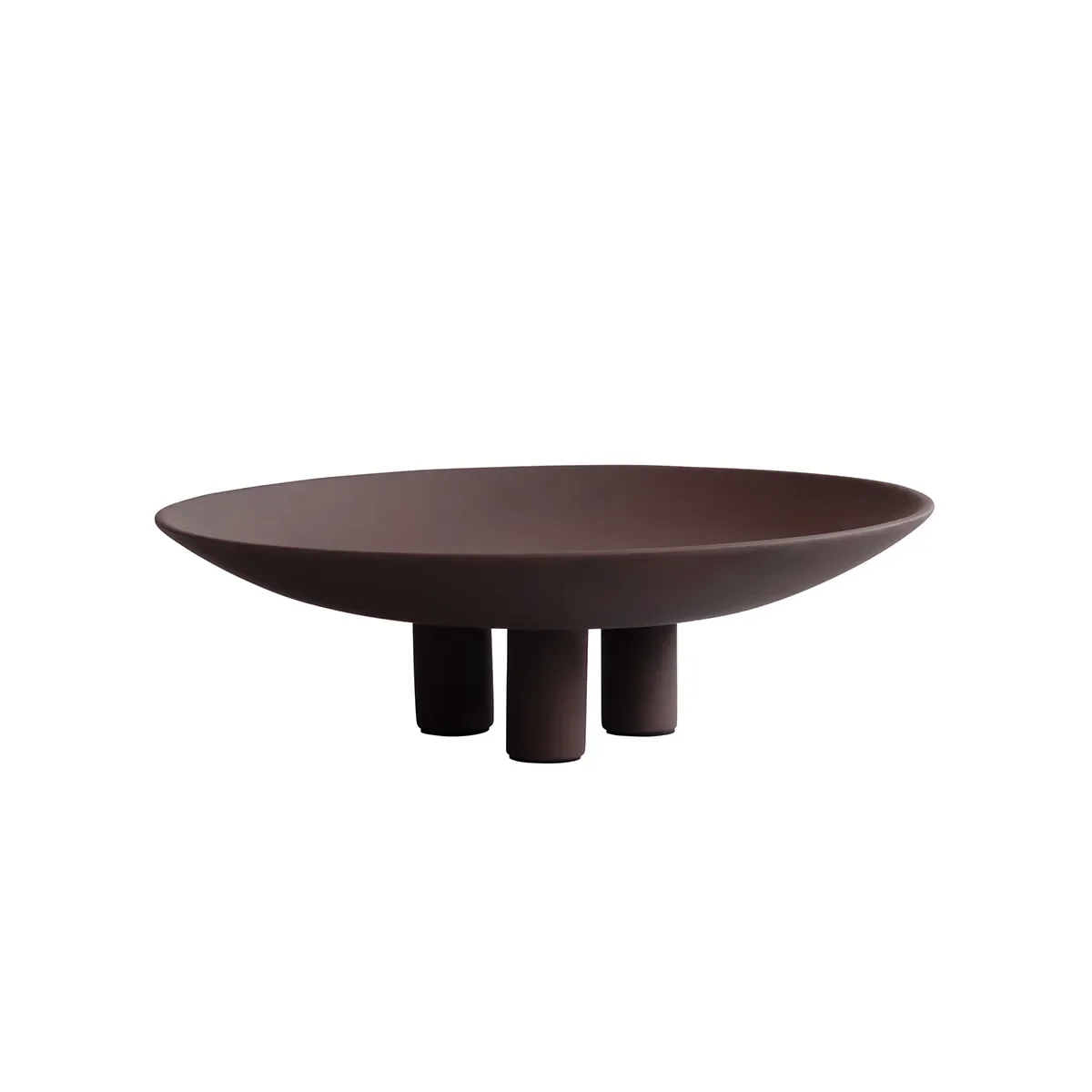 101 Copenhagen, Handmålad dekorationsfat Duck Big Chocolate Brown Ø 45 cm