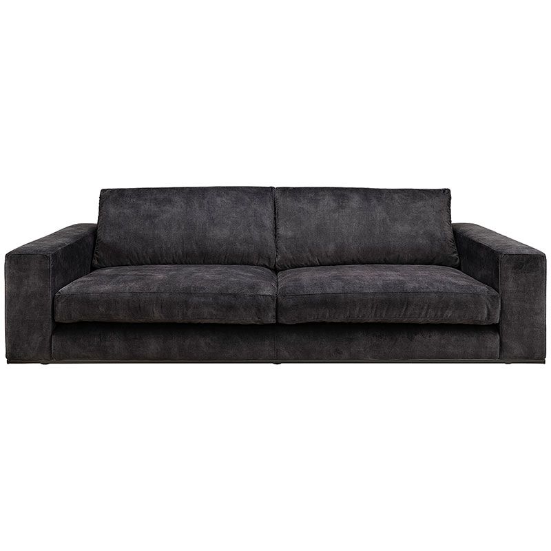 Senna 3-Sits Soffa Velvet Dark Grey