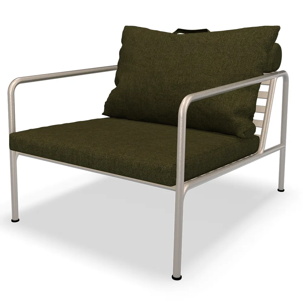 houe, avon fåtölj leaf/white