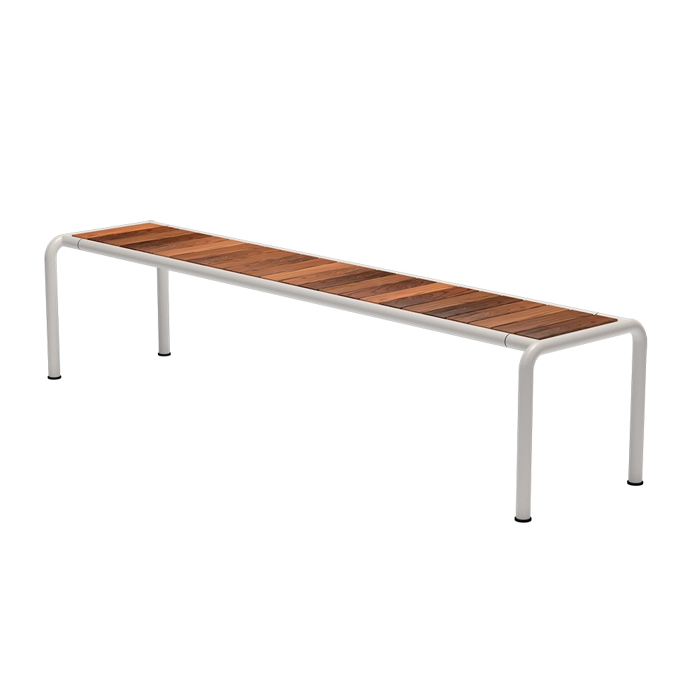Alternativ bild 1 för HOUE - AVANTI Bench - Trädgårdsbänk - Thermo Ash/Black - Long - L48 x W199,5 x H45 x SH45 cm