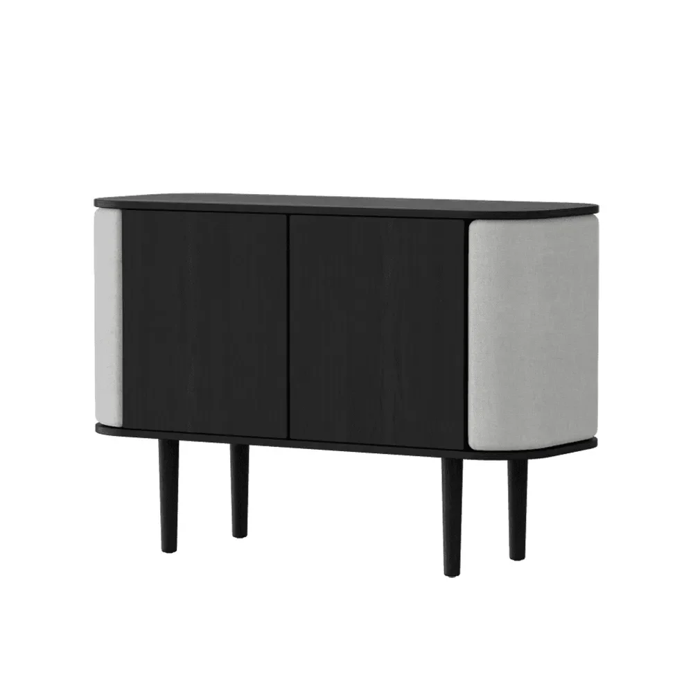 umage, treasures 2-dörrars skåp svart ek/sterling