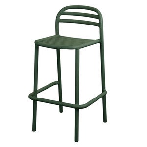 Bliss barstol, stapelbar Dark green, aluminium