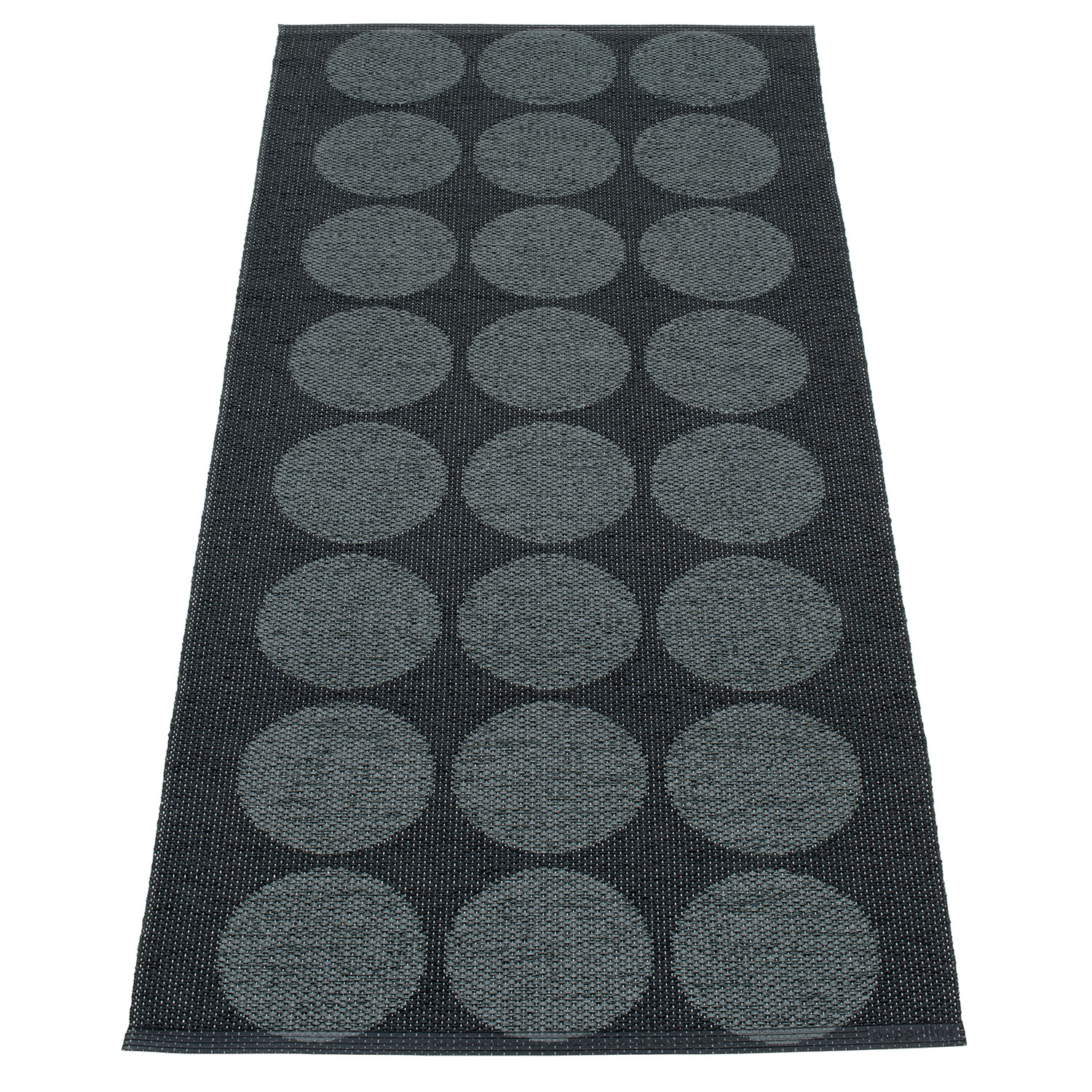 Pappelina Hugo matta 70×160 cm blackmetallic / black