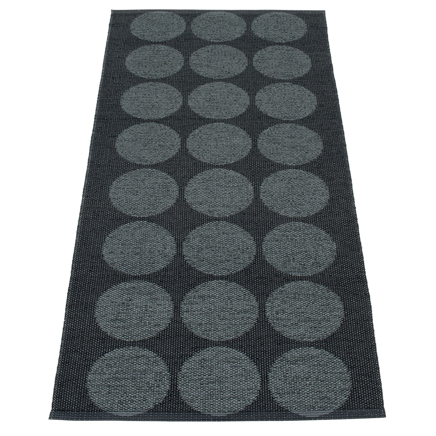 Pappelina, Hugo matta 70x160 cm blackmetallic / black