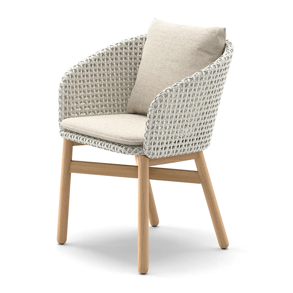 Dedon, Mbrace karmstol med teak AW6 teak 0205 sea salt 0140