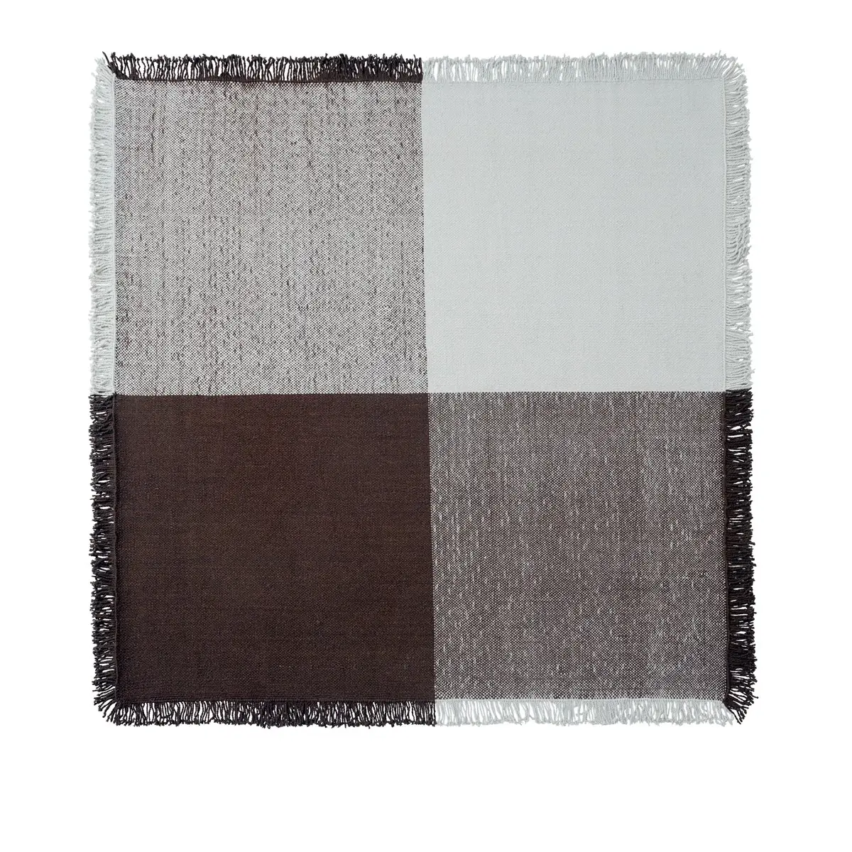 Muuto, Verso Matta - 258 x 258 cm - Cool Grey / Dark Brown