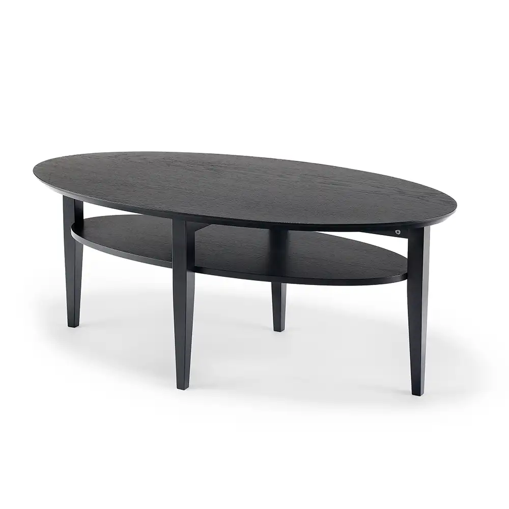 torkelson, tango soffbord 130 cm svartbetsad ek