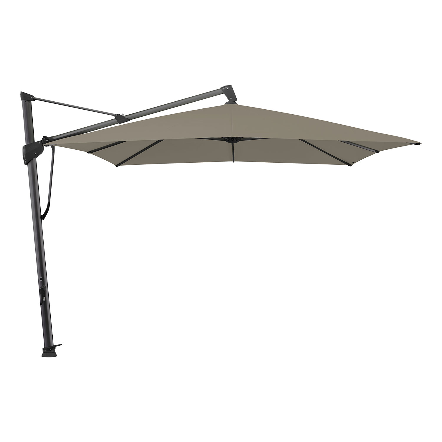 Sombrano S+ frihängande parasoll 400×300 cm kat.4 antracite alu / 461 Taupe