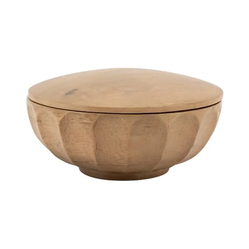 Storage bowl Yori small 13,7x13,7x6,5 cm Mangoträ Brun