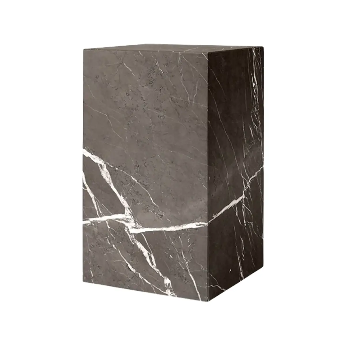 Plinth Sidobord Marmor högt Grey Kendzo