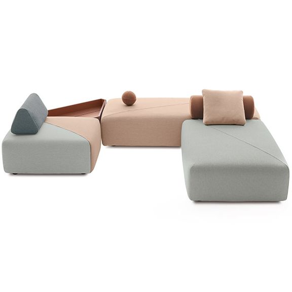 BRIXX ryggstöd triangel 664/twist dark turquise 