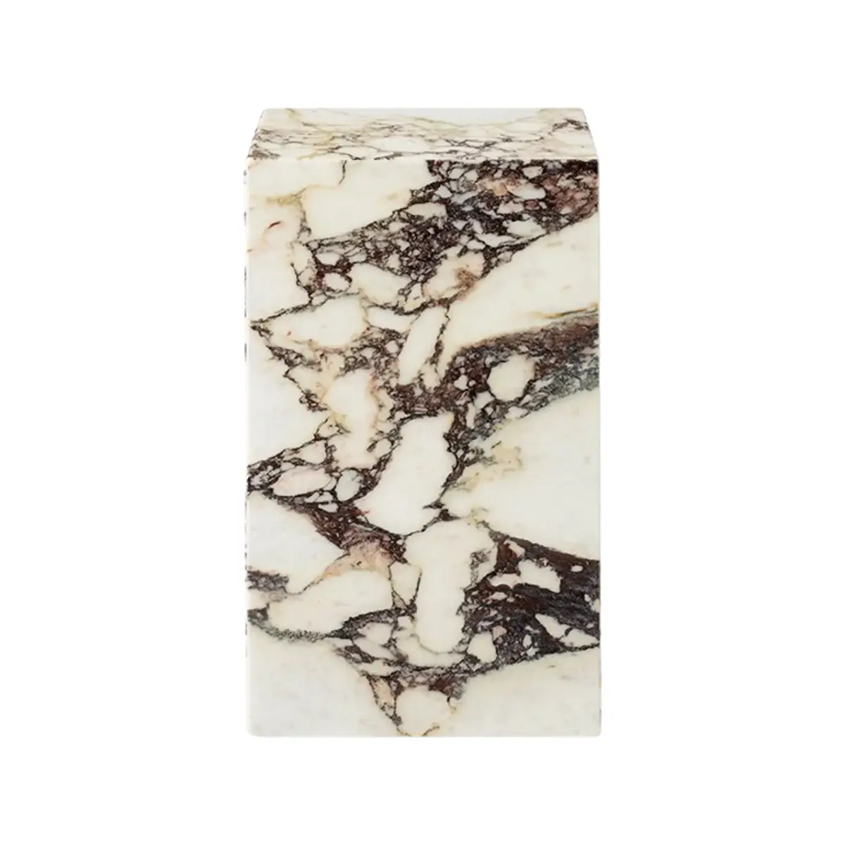 Plinth Sidobord Marmor högt Calacatta Viola