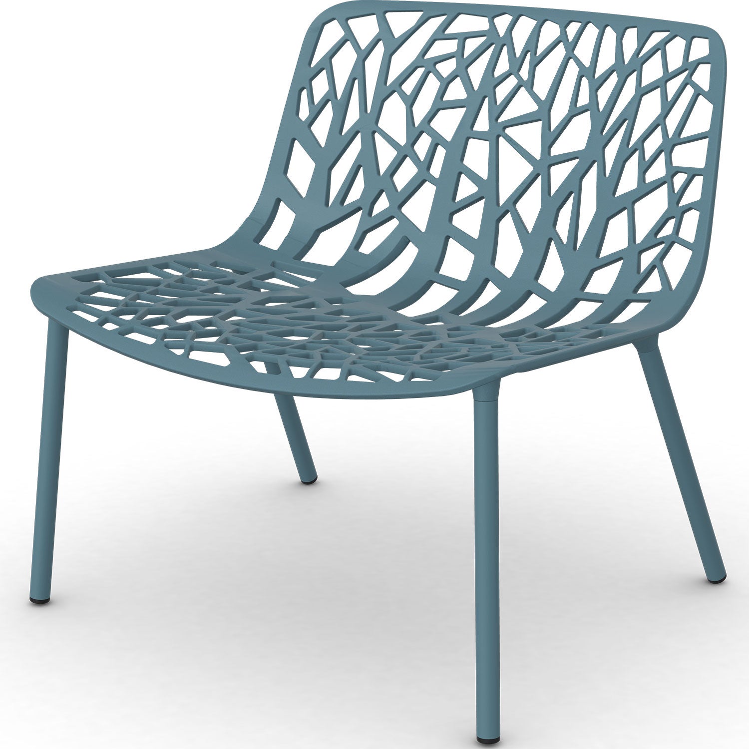 fast, forest loungefåtölj blue teal