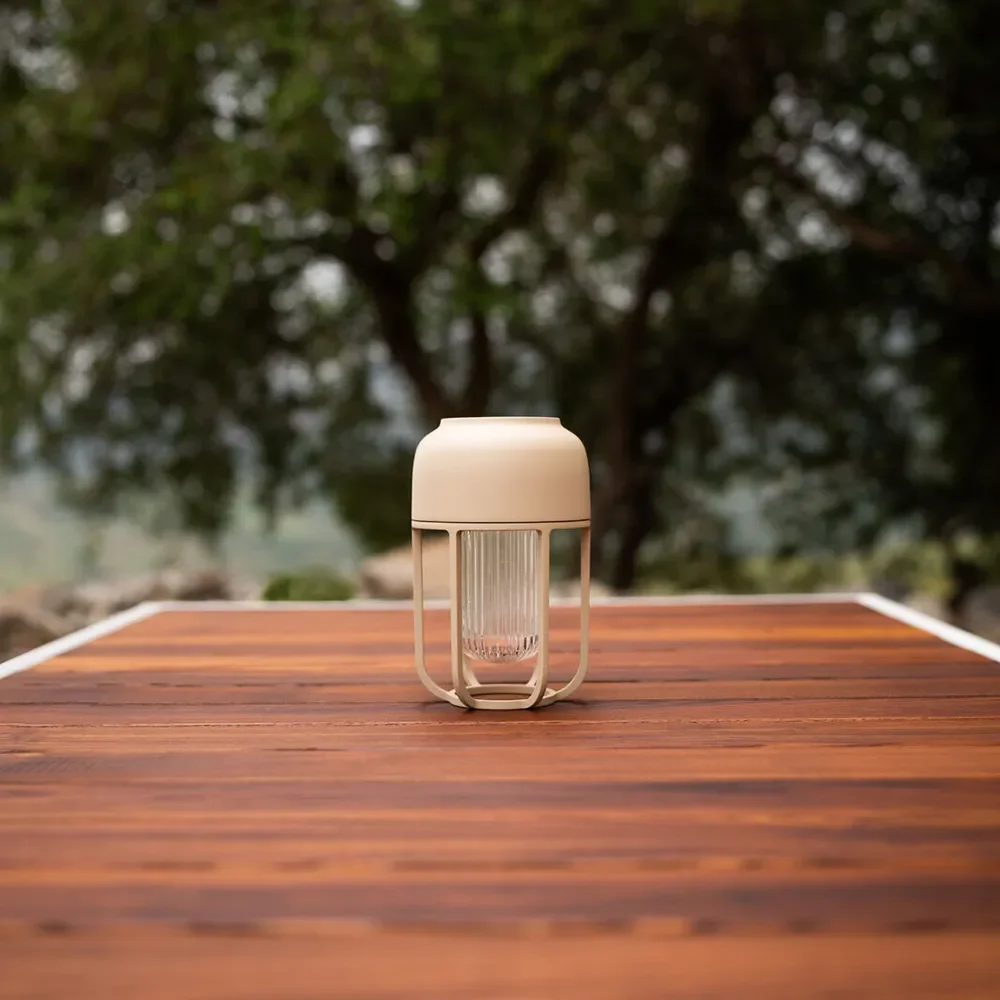 Portabel solcellslampa LIGHT No.1 Beige