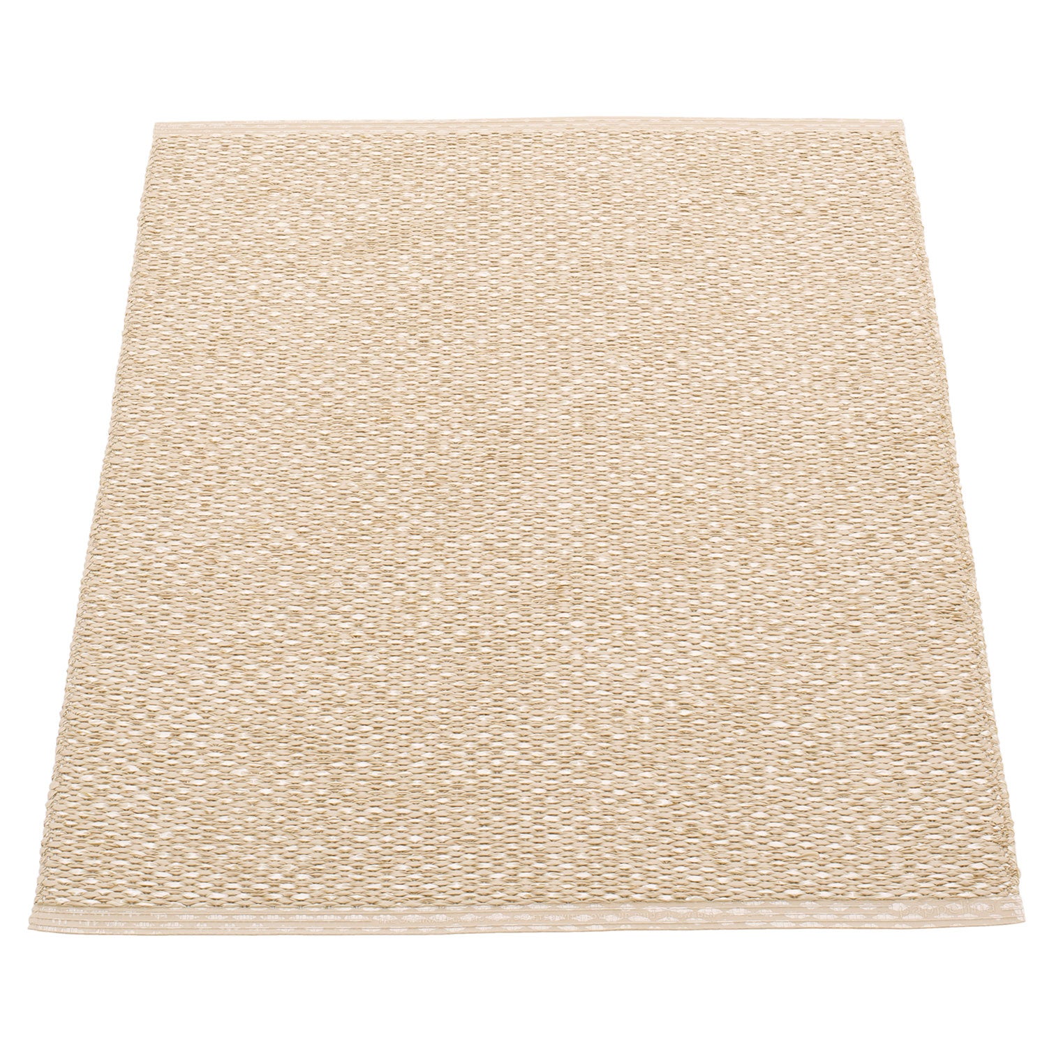Svea matta 70x90 cm beige / champagne metallic 