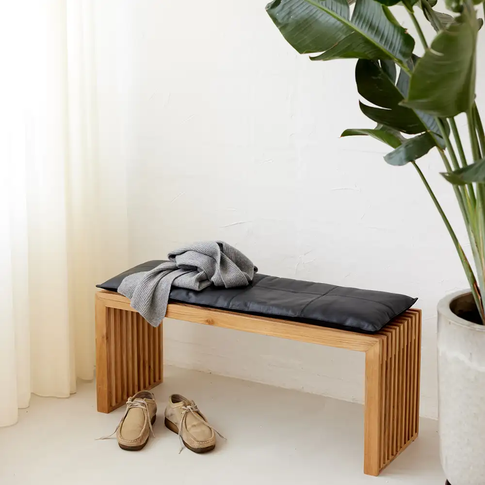 Cinas Rib Bänk 104 cm Teak | Köp från Hulténs