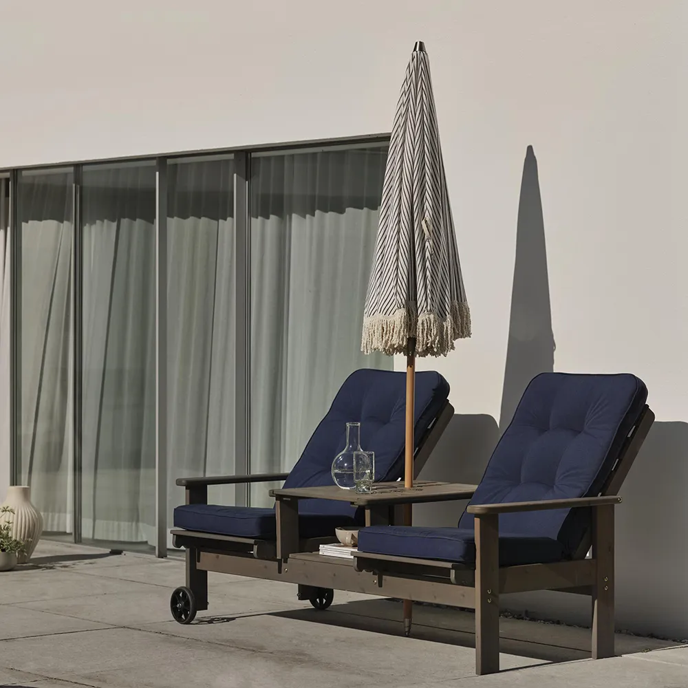 Iduna hög positionsdyna blå