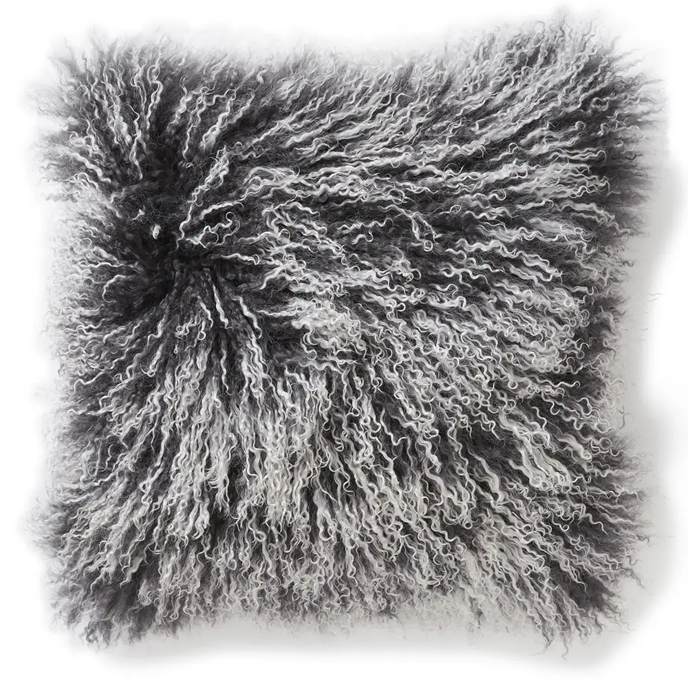 Skinnwille Shansi kuddfodral 45×45 cm Grey Snowtip