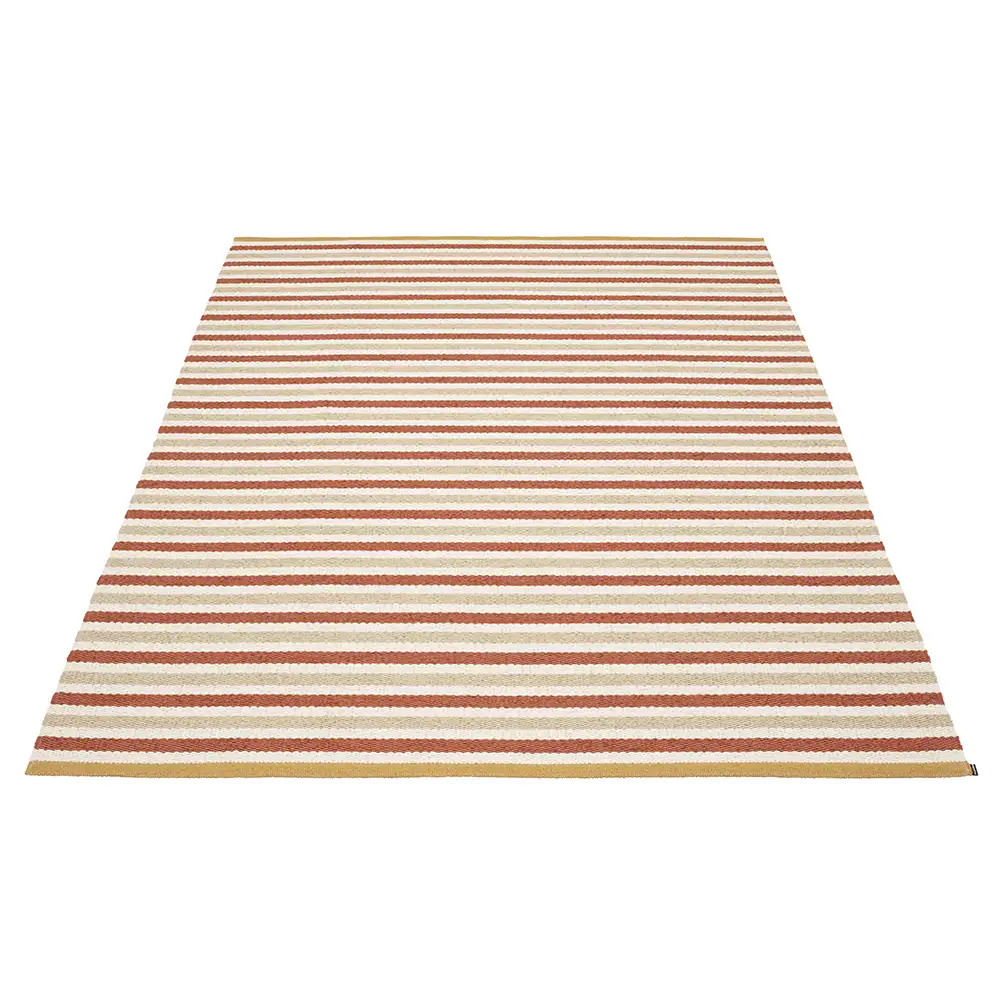 pappelina, teo matta 230x320 cm brick/beige/vanilla