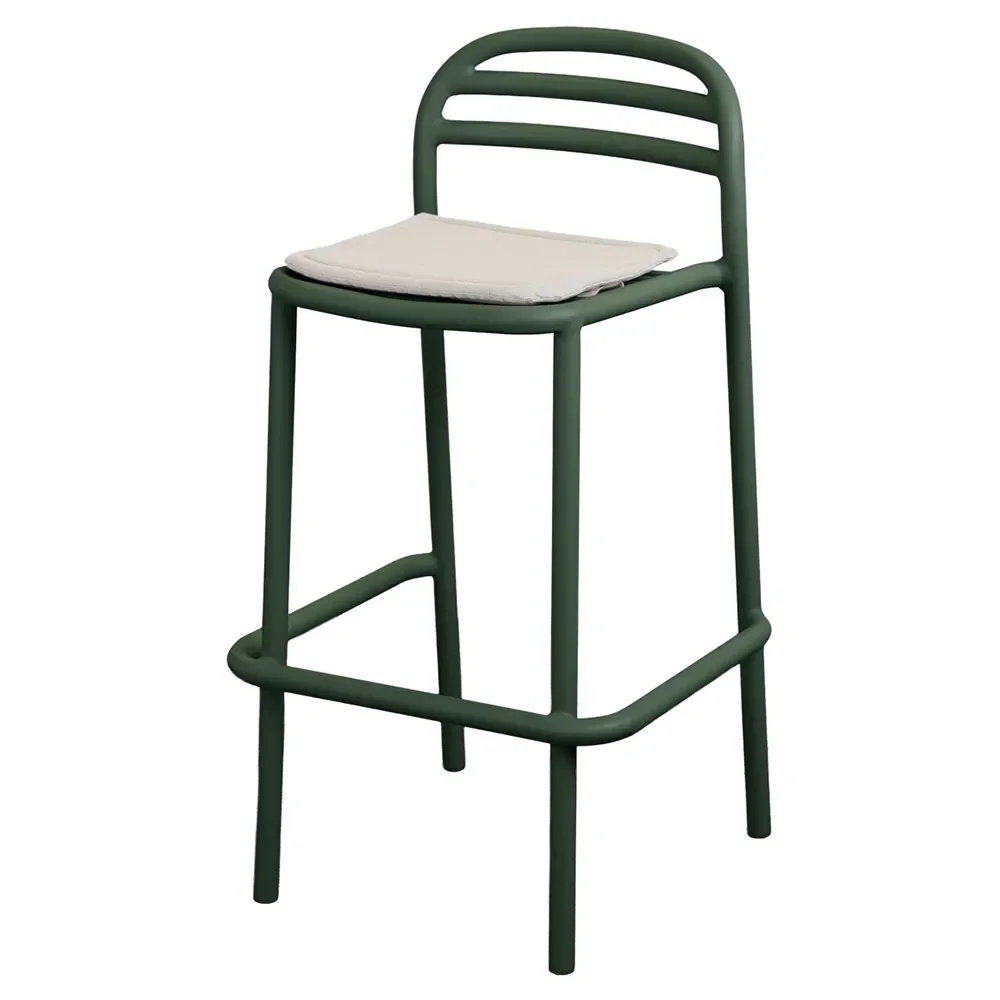 Bliss barstol, stapelbar Dark green, aluminium