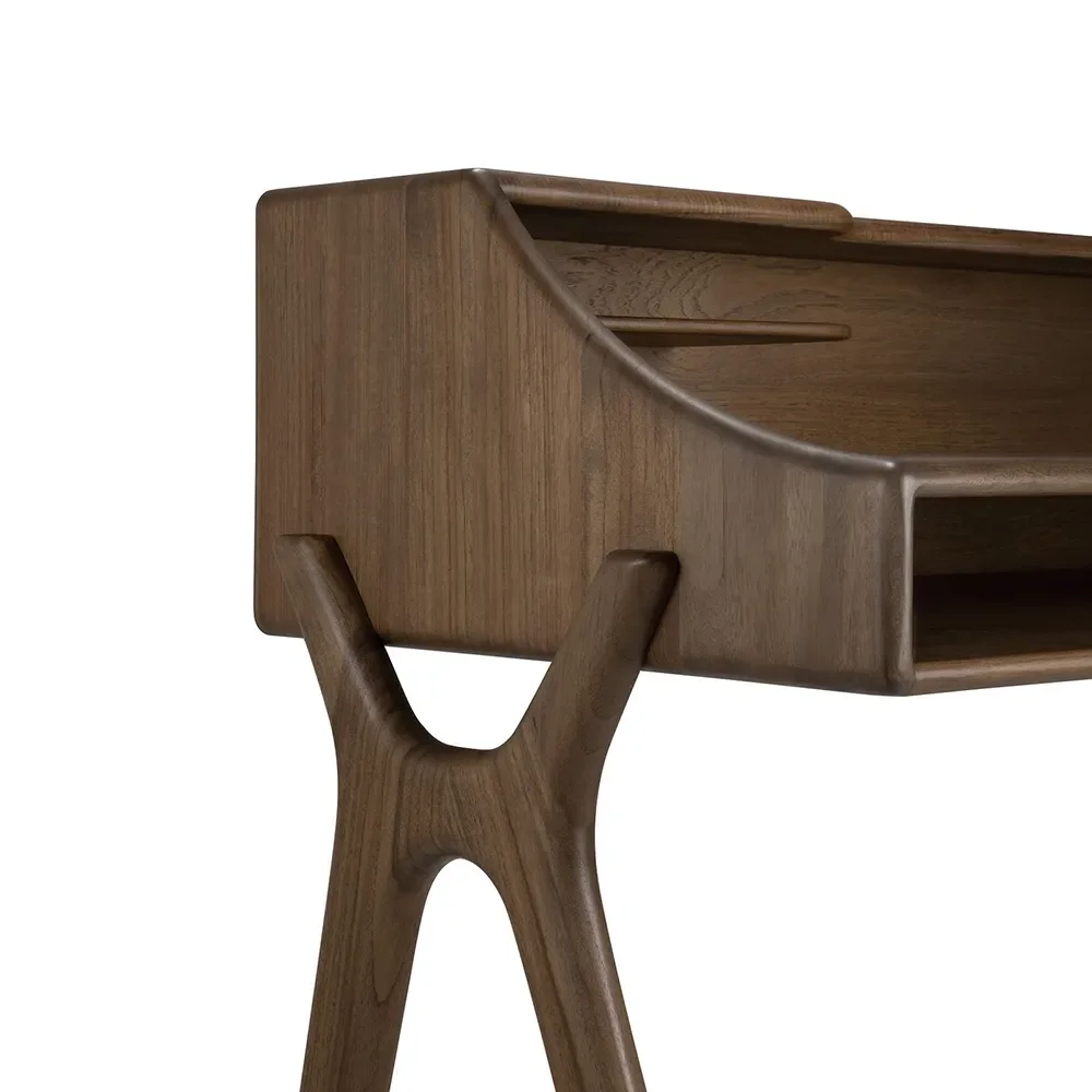 Skrivbord i teak Flow Wild Brown