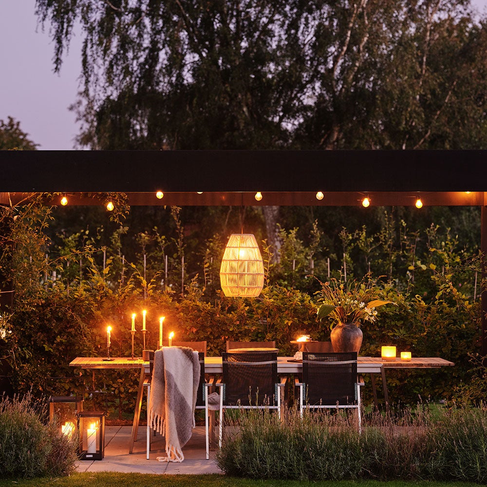 Naos matbord 100x220-320 cm rostfritt stål/teak 