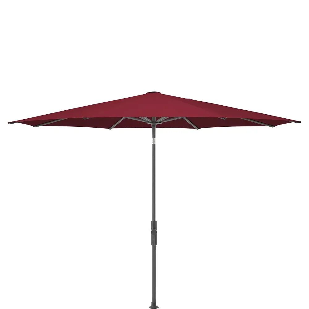 Glatz, Twist parasoll 330 cm anthracite Kat.5 645 Burgundy