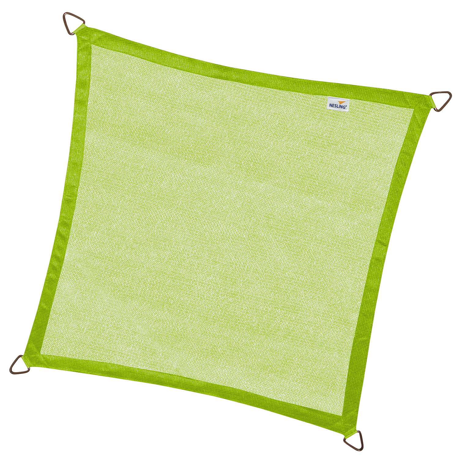 Coolfit solsegel kvadratiskt 360x360cm lime grön