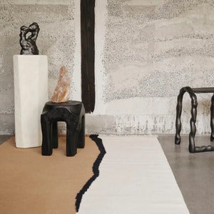 Soil Kelim Matta 200x300 cm- Dark Sand/Off-white