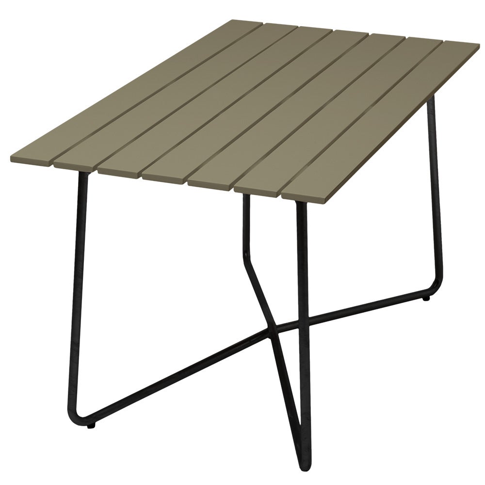 Bord B25A 120 Grönlackad Ek / Svart Stativ