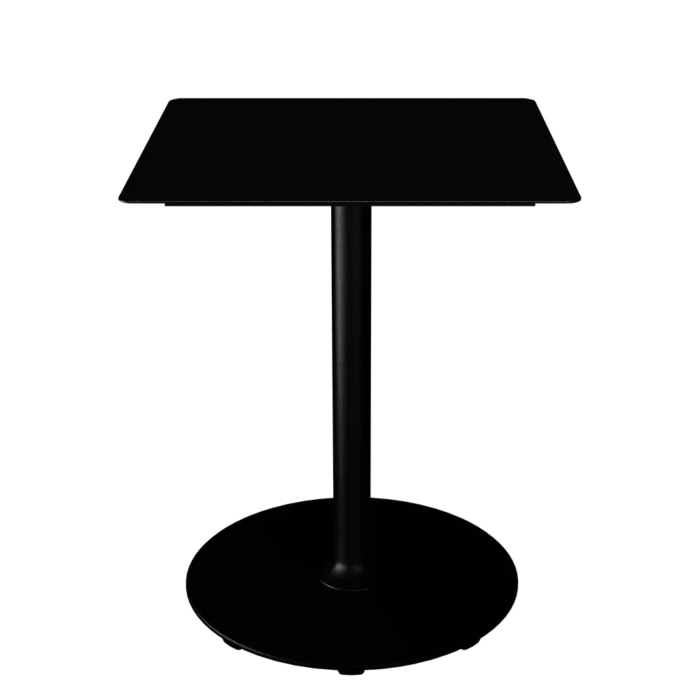 houe, pico cafébord 60x60 cm, rund bas svart