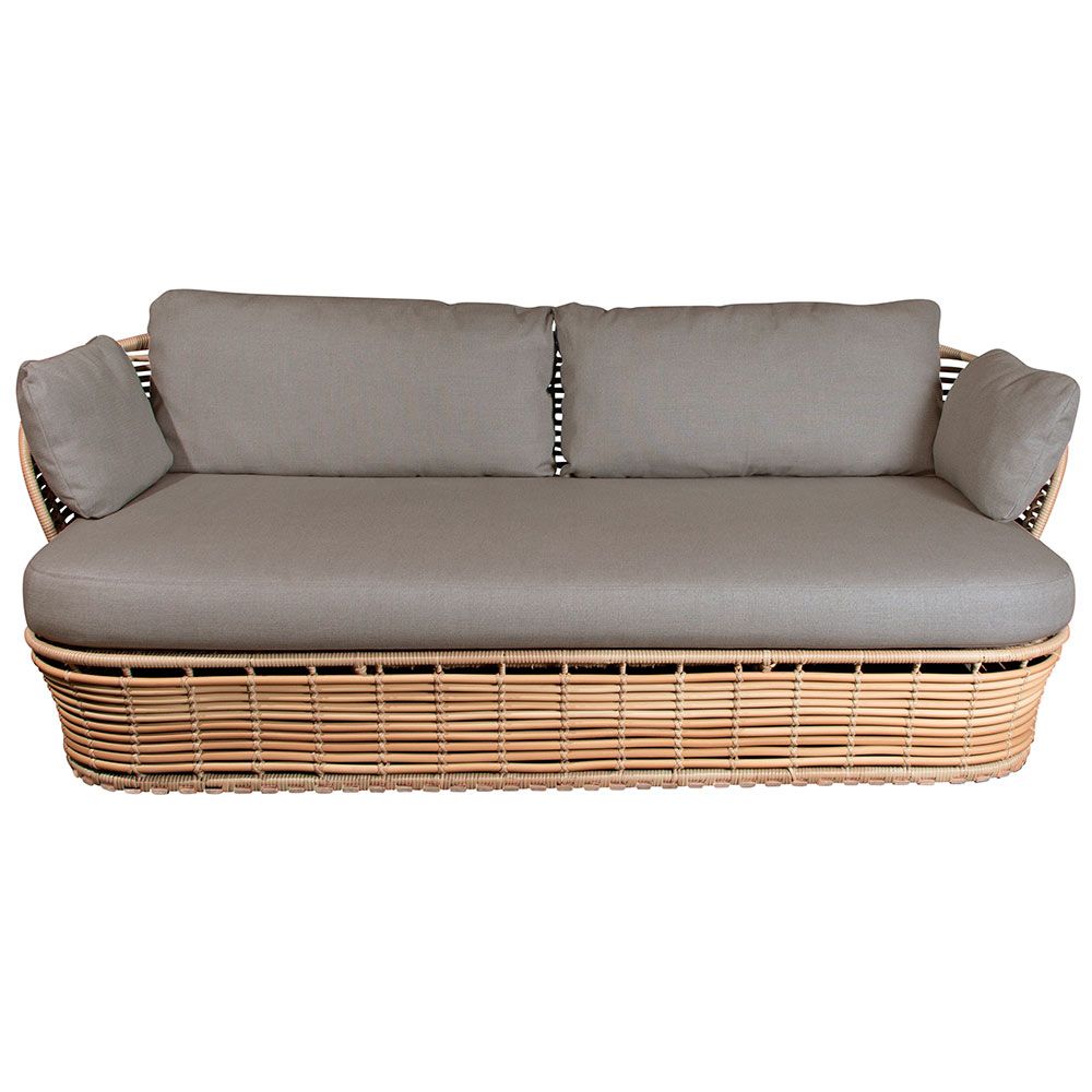 Basket loungesoffa Natural konstrotting inkl ljust Airtouch dynset
