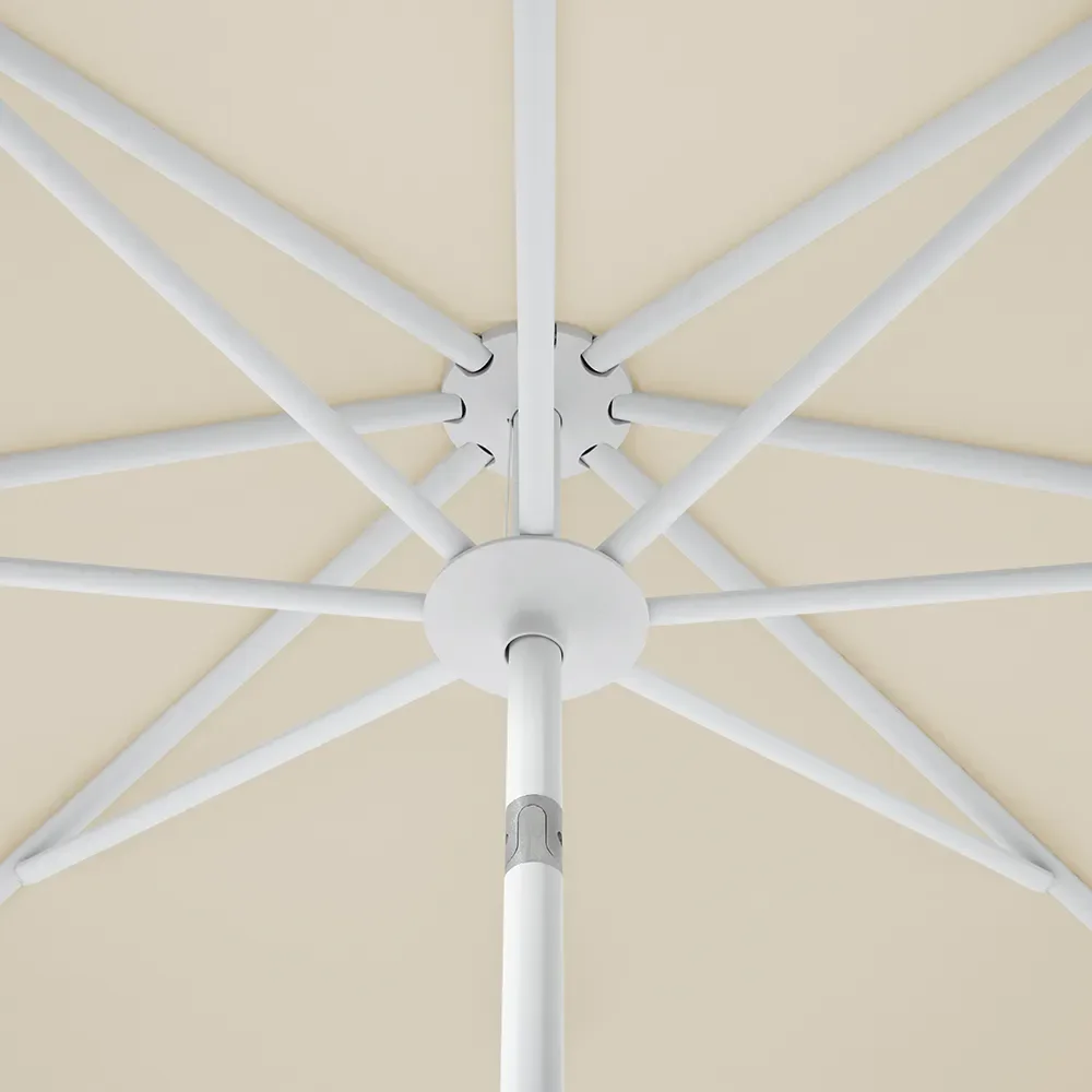 Twist 300 cm parasoll matt white Kat.5 806 Forge