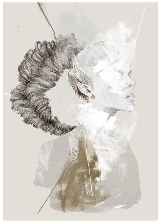 Anna Bülow, Anna Bülow poster  Noise 2 30x40 cm 220g/signerat