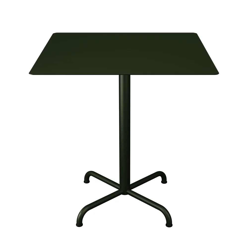 houe, pico cafébord 70x70 cm, bas 4 ben olive green