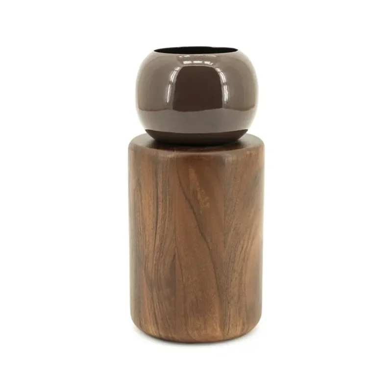 Vase Belloa - brown 12x12x25 cm