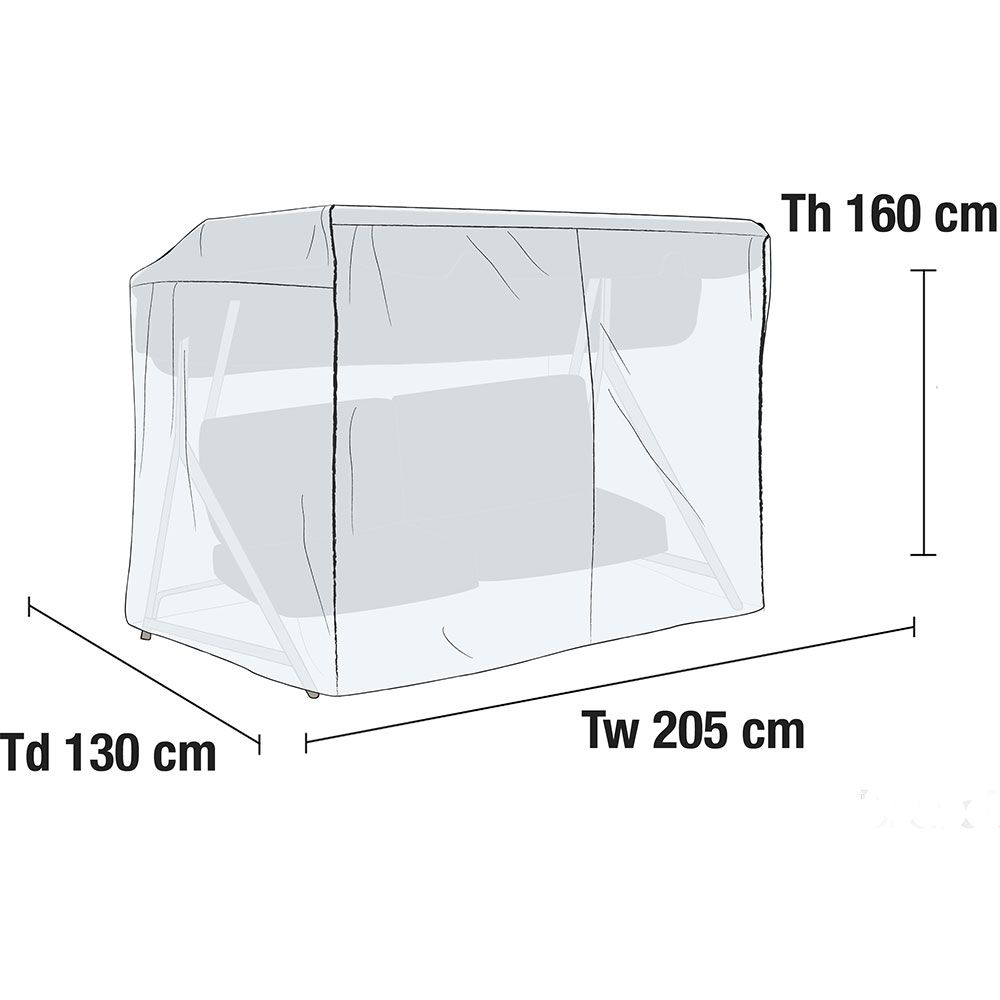 Hammockskydd 130×205 cm vit transparent Brafab