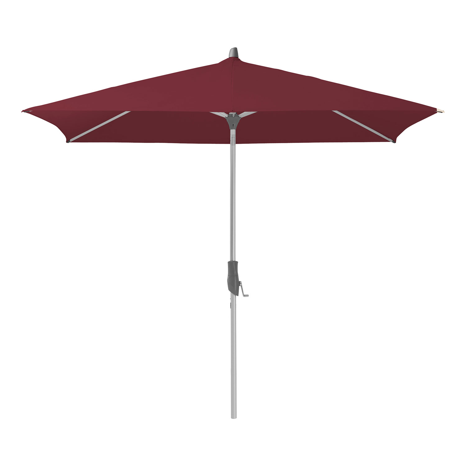 Alu-twist parasoll 250×200 cm kat.5 645 burgundy