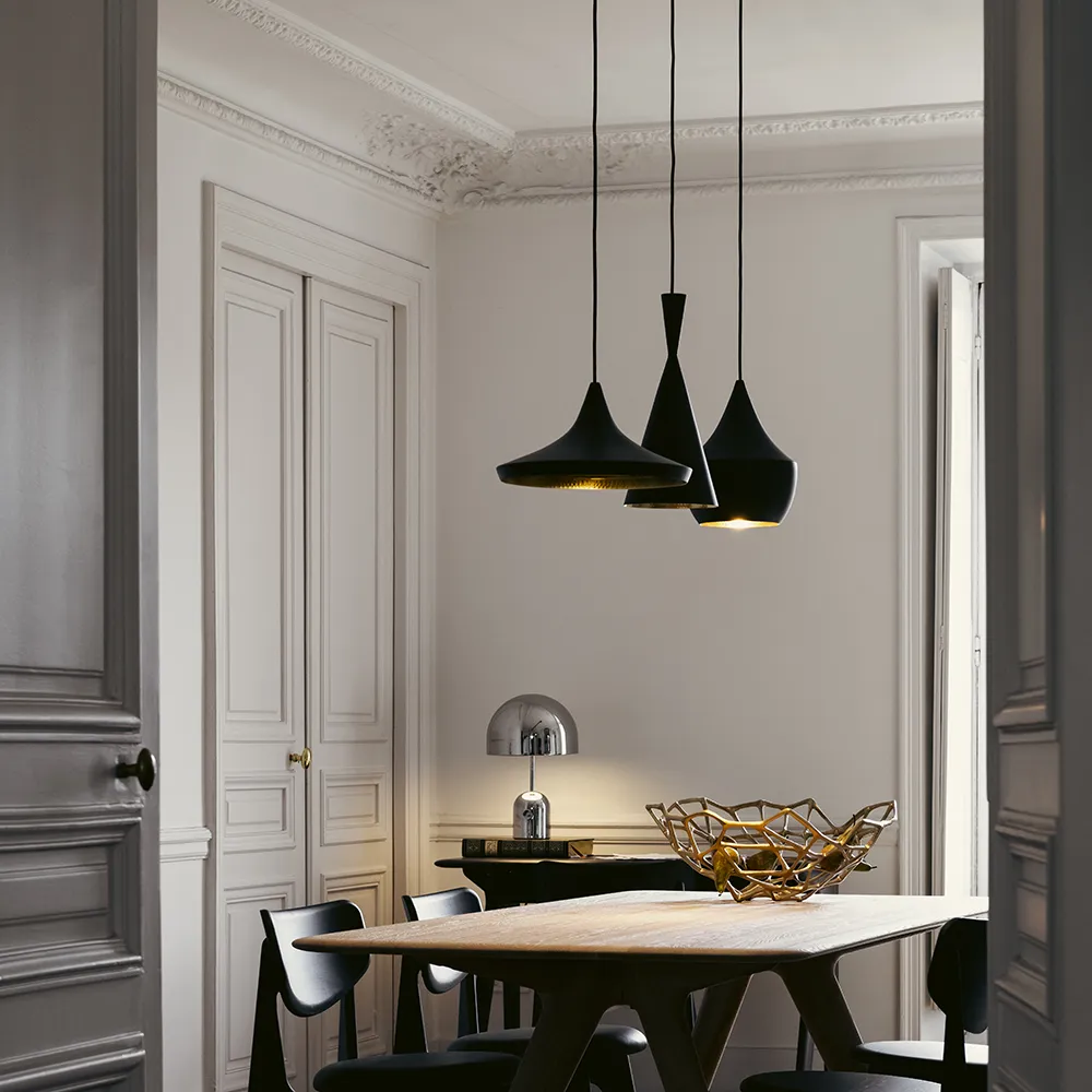 Beat Pendel Fat Black LED