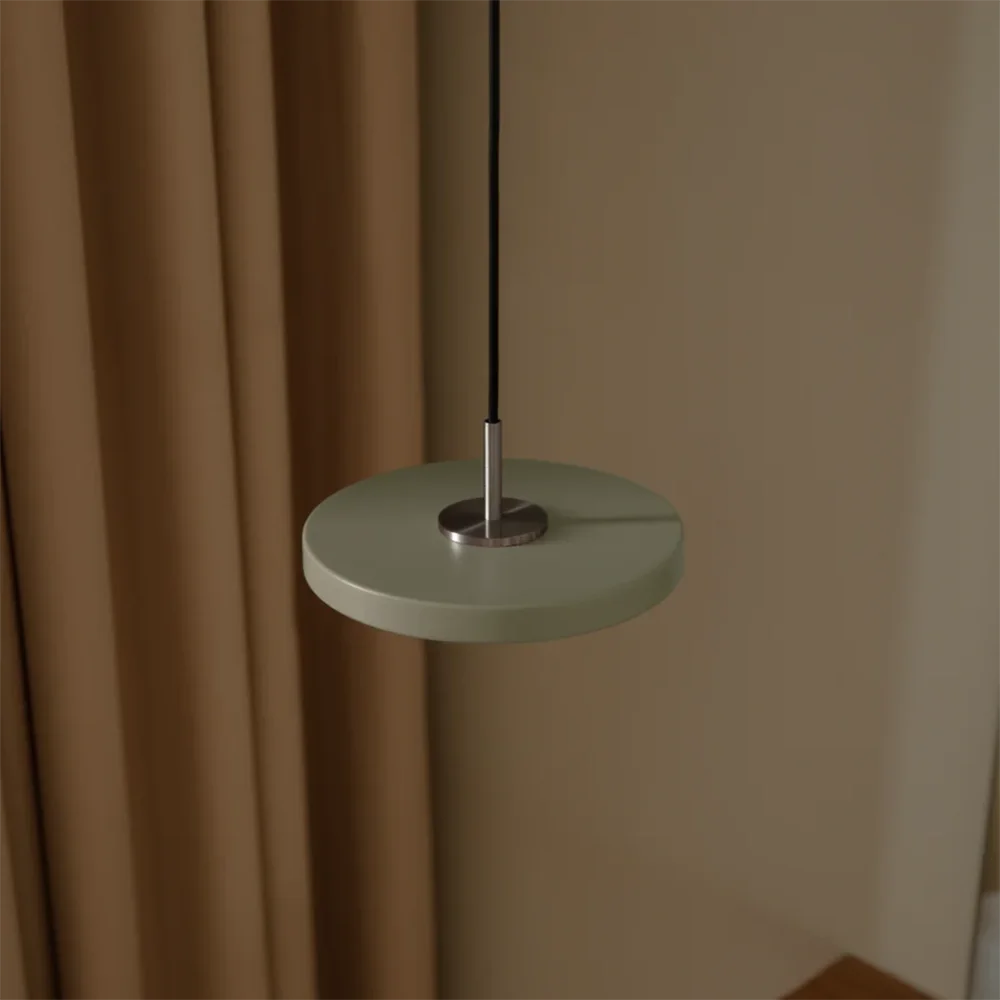 Asteria Micro Taklampa Ø15 cm Nuance Olive/Stål