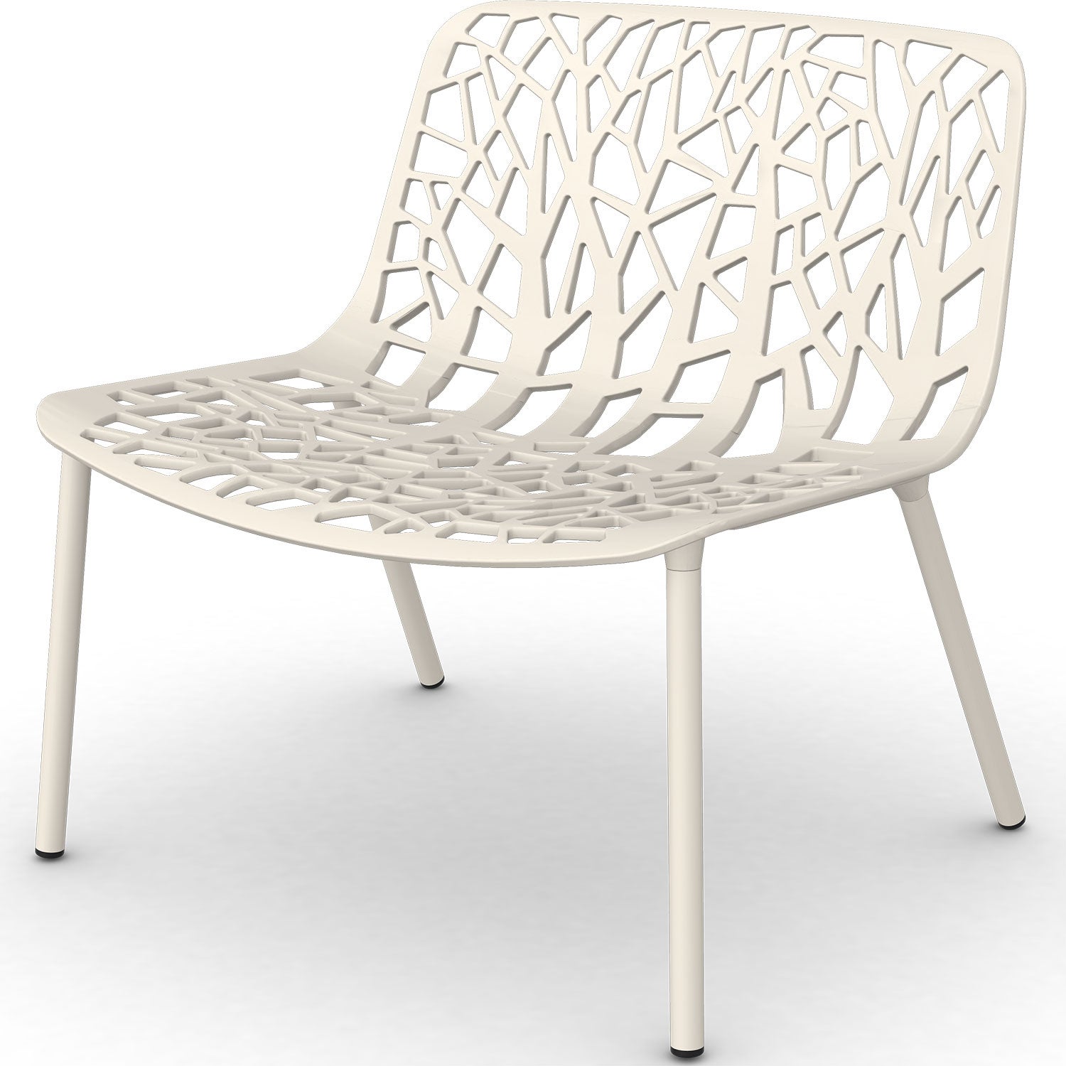 fast, forest loungefåtölj creamy white